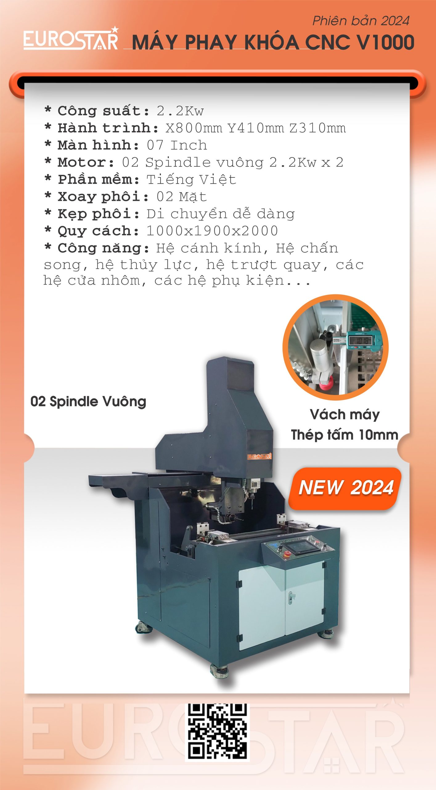 Máy Phay Khóa CNC V1000