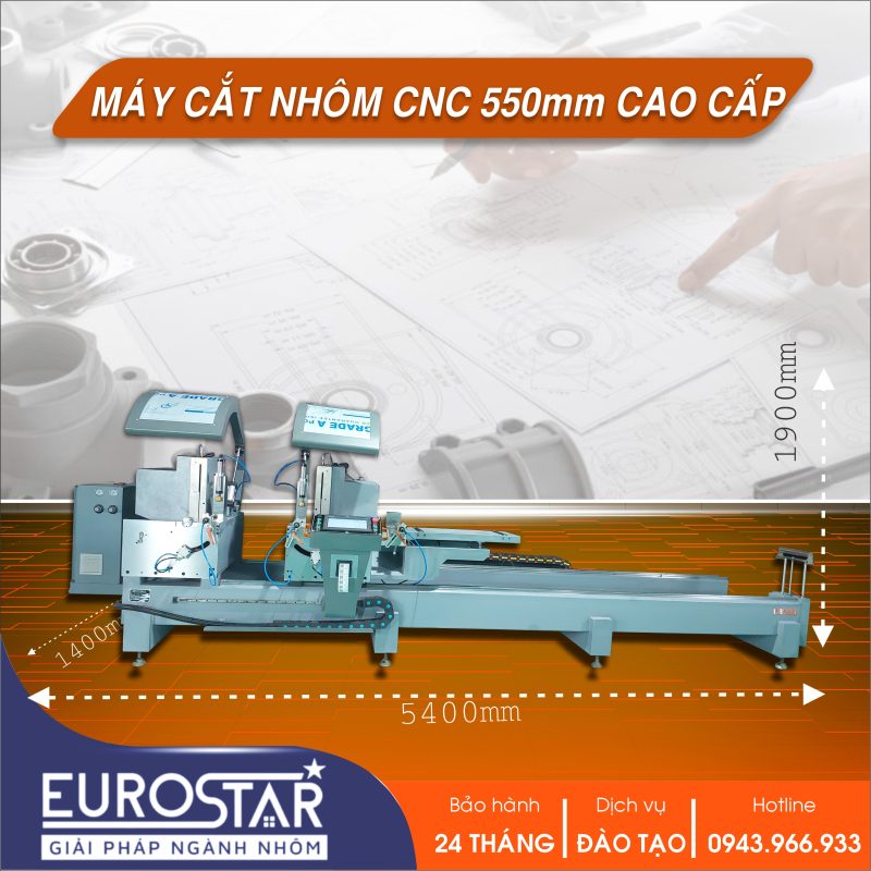 MÁY CẮT NHÔM CNC 550