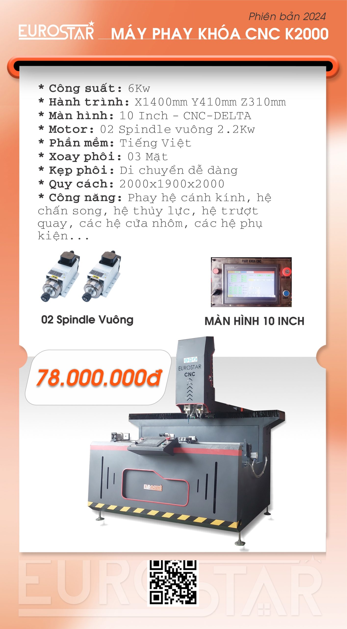 máy khoan khóa CNC K2000