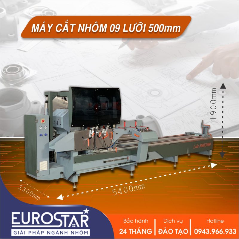 Máy Cắt Nhôm 09 Lưỡi 500