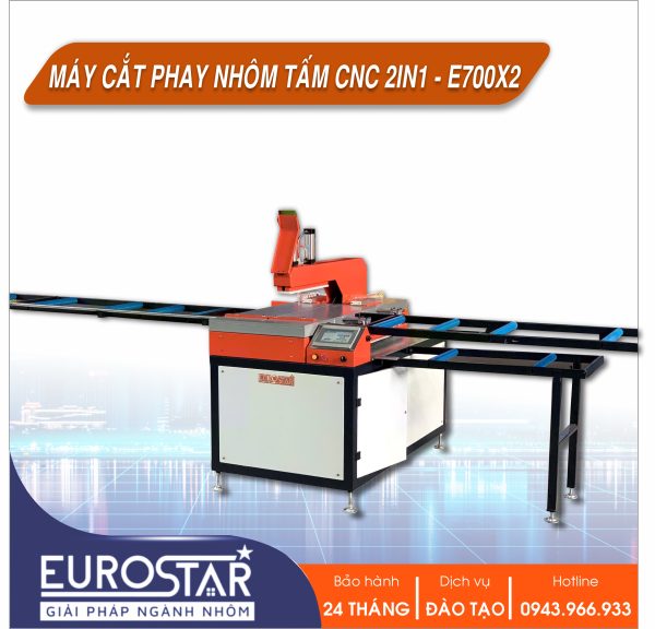 Máy Cắt Phay Nhôm Tấm 2 Trong 1