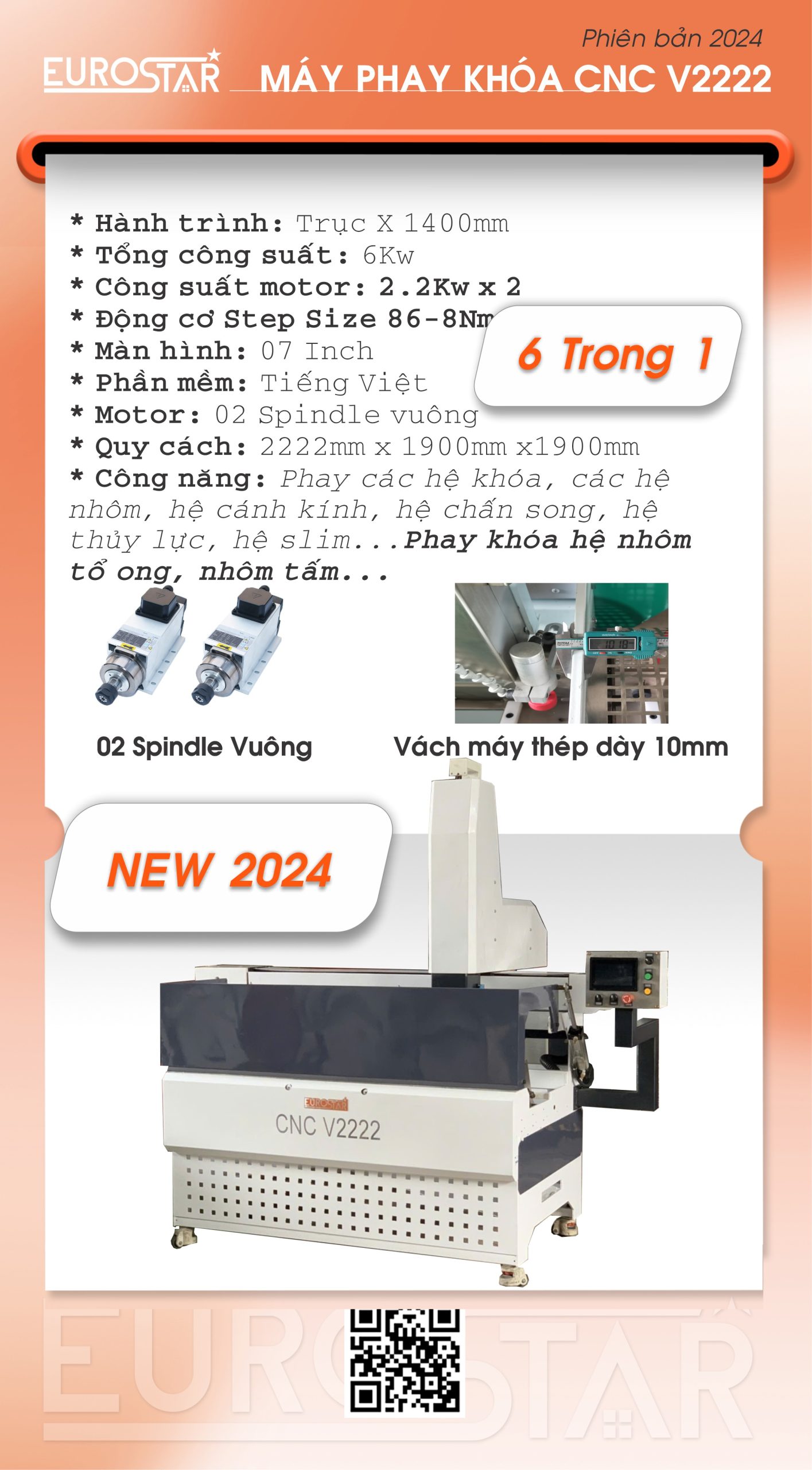 Máy Phay Khóa CNC V2222