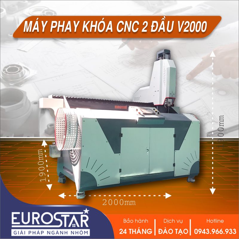 Máy phay khóa CNC V2000