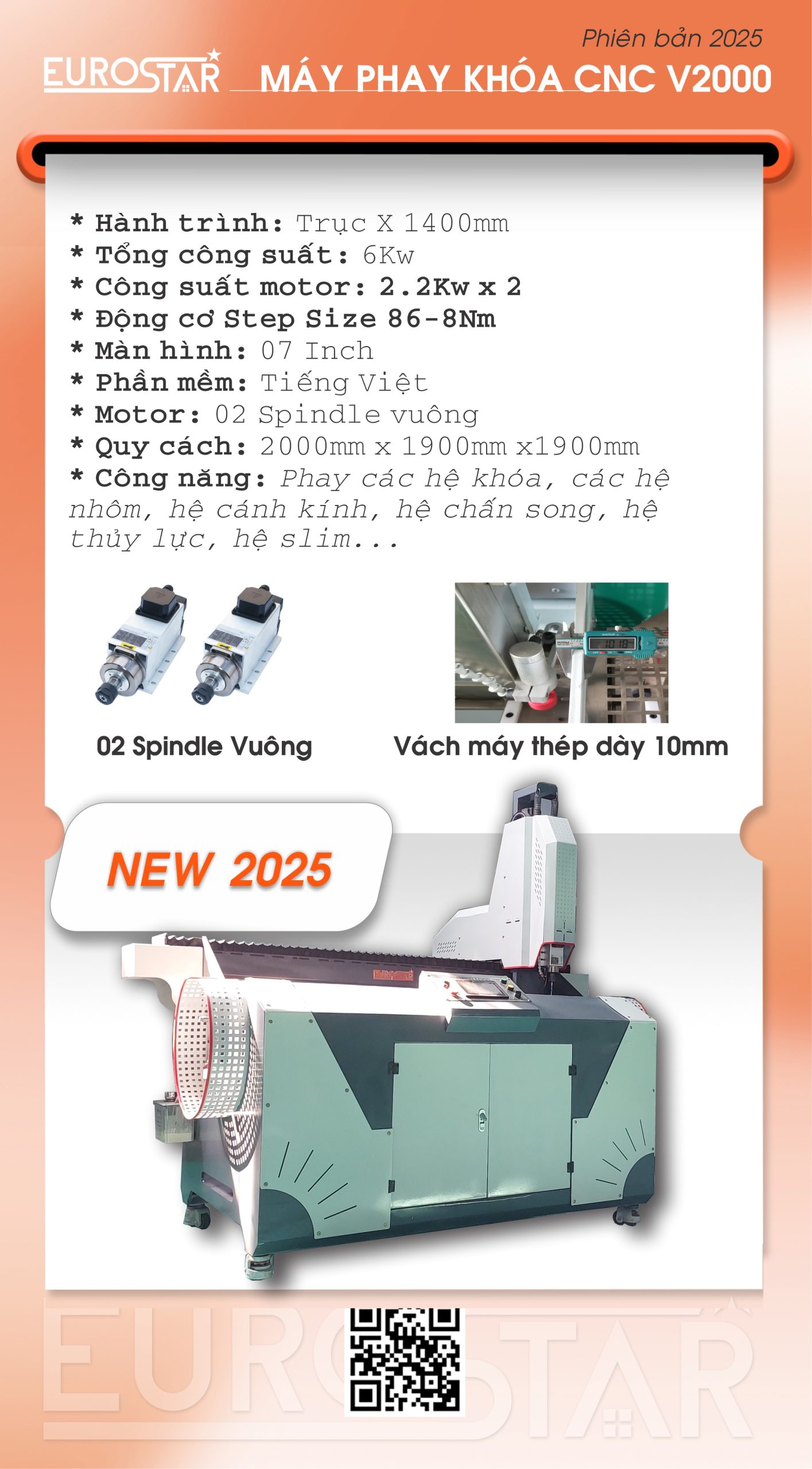 Máy phay khóa CNC V2000