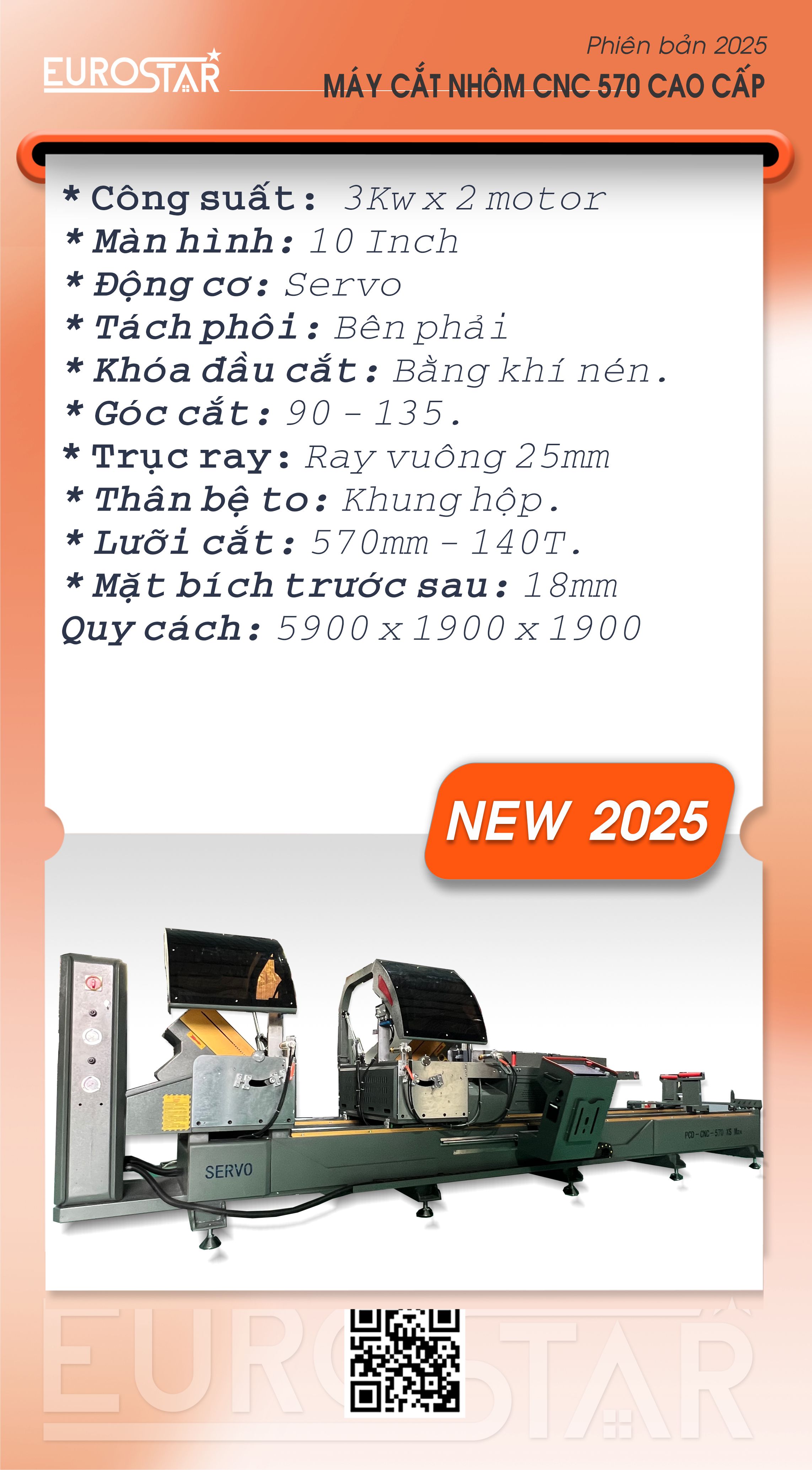Máy cắt nhôm lưỡi 570mm CNC