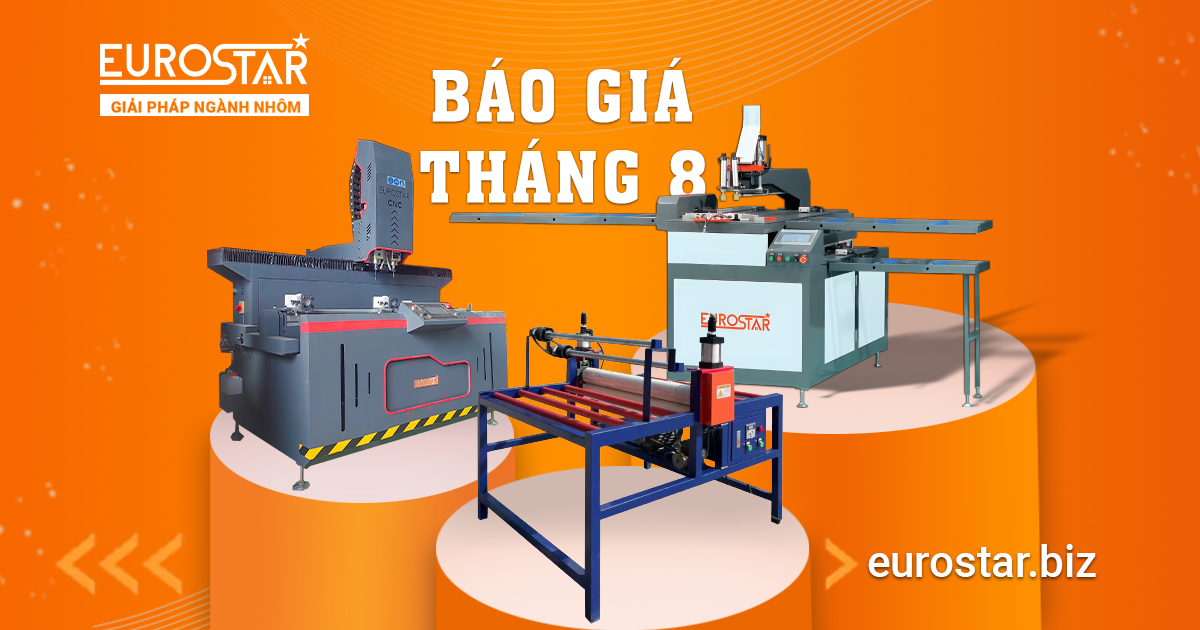 Báo Giá Trọn Gói 3 Máy làm Nhôm Nội Thất Cập Nhật Tháng 8/2025