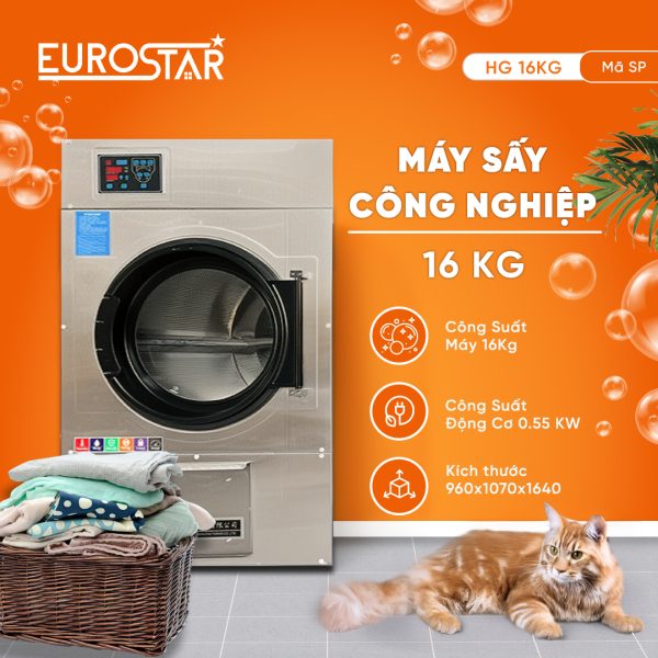 Máy Sấy Công Nghiệp HG 16Kg
