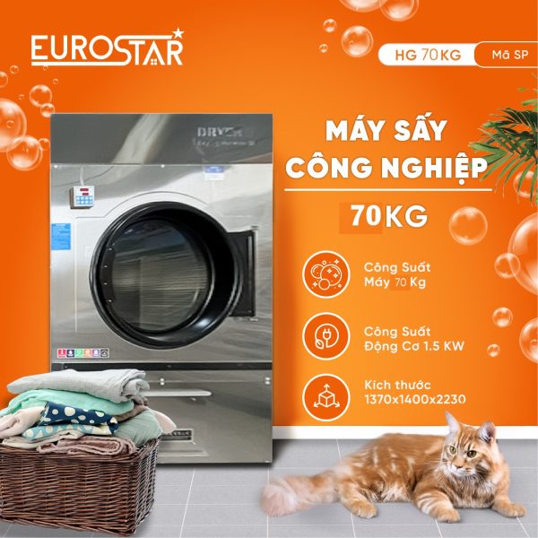 Máy Sấy Công Nghiệp HG 70Kg