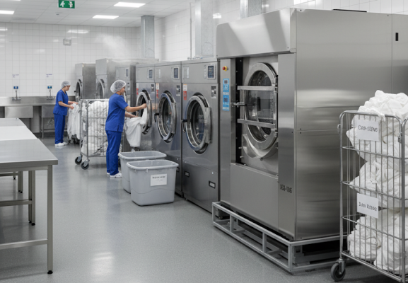 Lịch sử phát triển của máy giặt công nghiệp