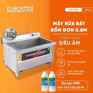 Máy rửa bát công nghiệp bồn đơn 0.8m Ultra Sonic