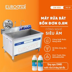 Máy rửa bát công nghiệp bồn đơn 0.8m Woldphill
